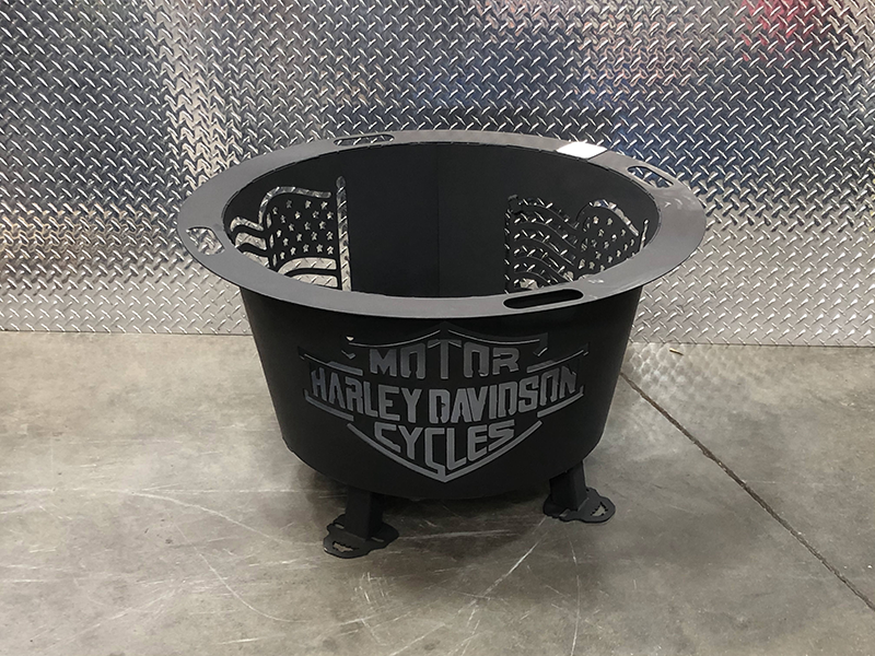 hd2 harley davidson fire pit