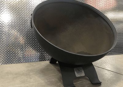 tilted sphere fire pit